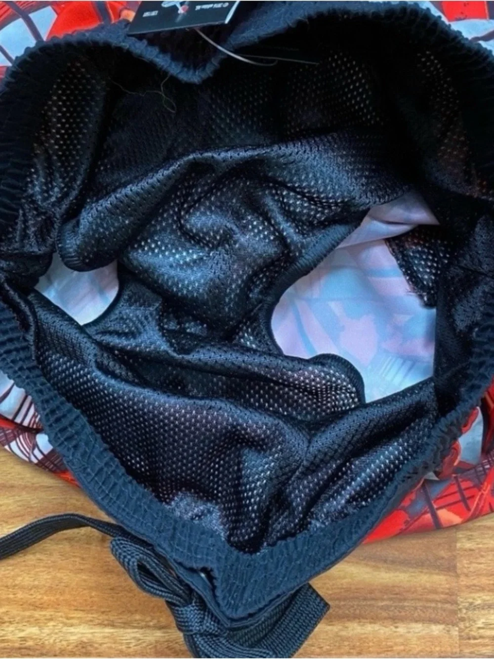 NWT New Adidas Boys Red Black Geometric Print Swim Board Shorts Vacation Size M